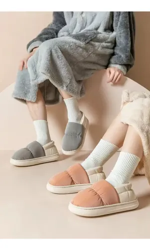 Pantuflas Todo Incluido Impermeables Y De Algodón Polar 9