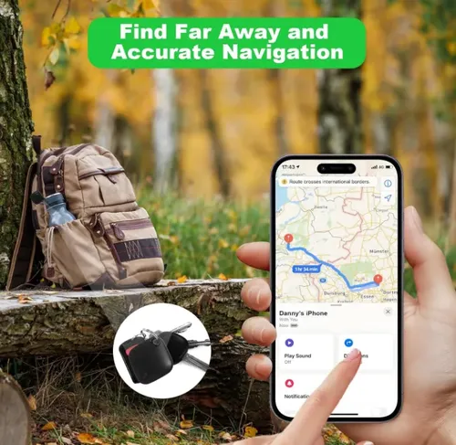 Smart Tag Compativel Find My Airtag Rastreador Genuino Cor Preto Negro Negro 6