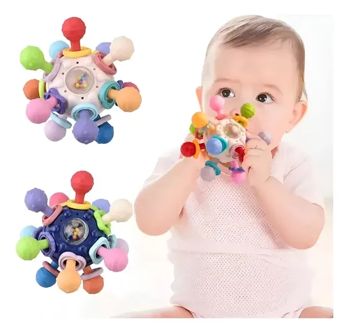 Juguetes Sensoriales Para Bebés Montessori 4 En 1 Pelota 10