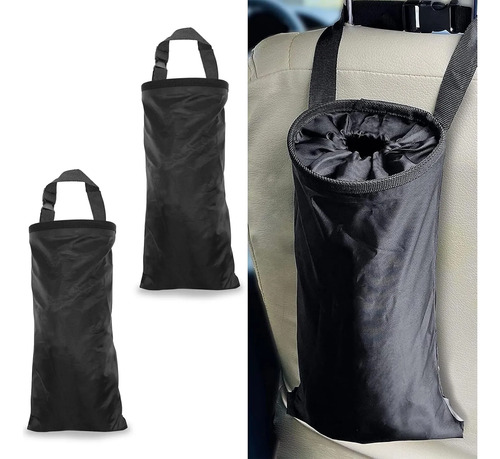 Basurero Auto De Tela - Organizador Higiene Sanitario Basurero Auto De Tela - Organizador Higiene Sanitario Negro