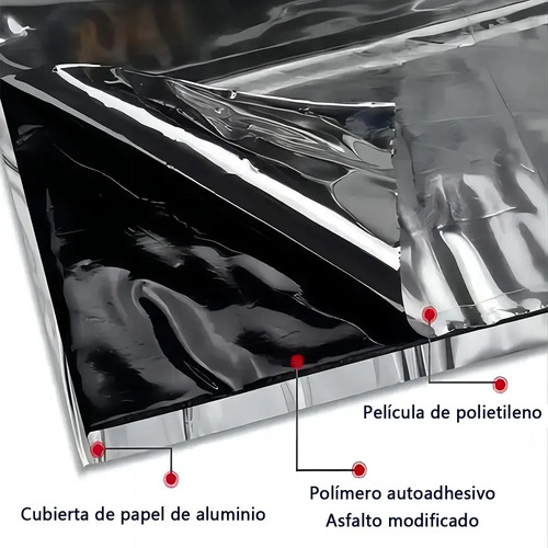 Cinta Sellador Butilo Techo Gotera Impermeable 100mm X 10m Negro Cinta Impermeable 4
