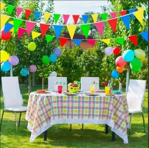 Banderines X150 Guirnaldas 80 Mt Evento/bautizo/matrimonio Multicolor 12