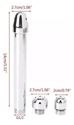 Ducha Anal Vaginal Enema Para Lavado Enjuague 3 Cabezales 17