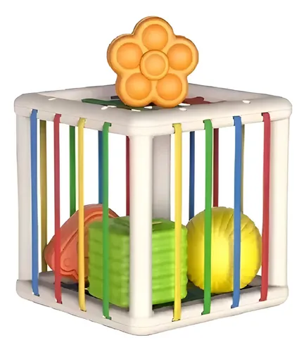 Juguete Interactivo De Habilidad Motora Cubo Montessori Vistoso