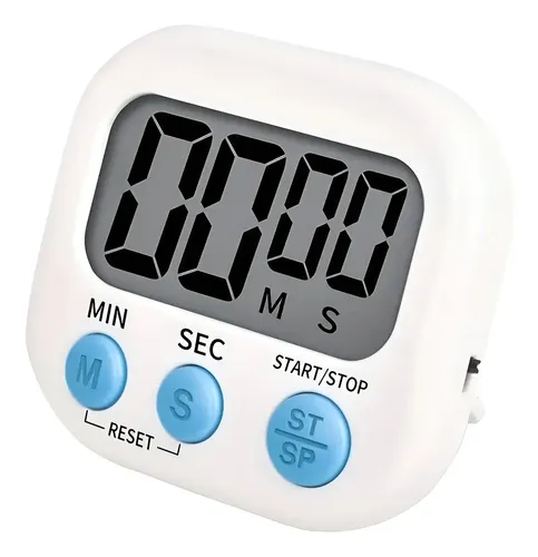 Temporizador Cronómetro Digital Para Cocina Blanco Despertador 5