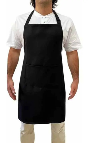 Pechera Gabardina Anti-manchas Y Anti-grasa Color Negro Dise Negro Batman 2