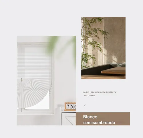 Cortina Autoadhesiva Sin Taladro, Bloqueo Luz 90x240 Blanco 20