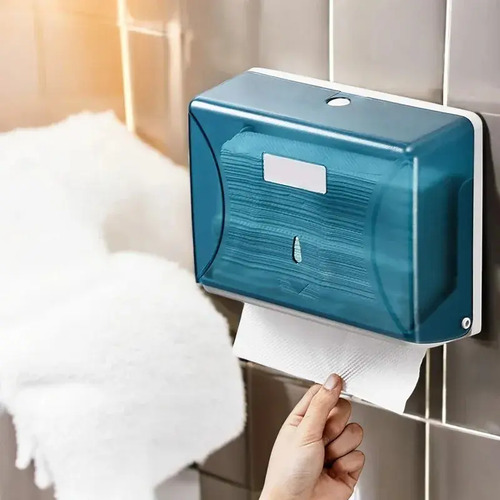 General Dispensador De Papel Toalla Interfoliada Azul Acero 18