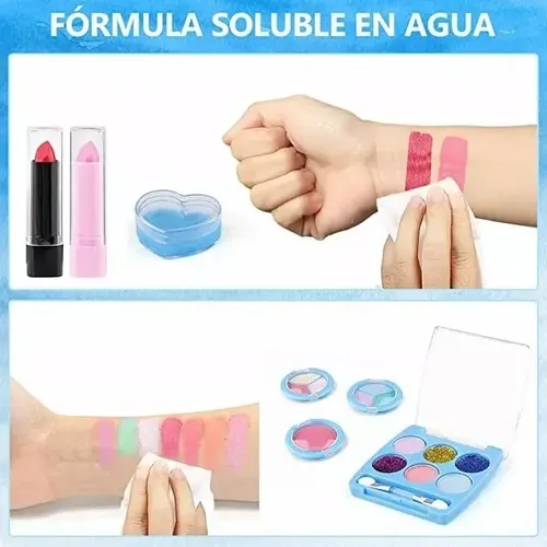 Kit De Maquillaje Para Niños Lavable Moda Conjunto 32 Pcs 6