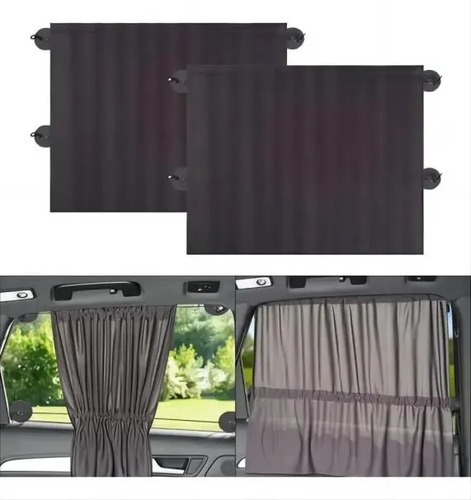 Pack X2 Parasol Todo Vehiculo Retractil Tapa Sol