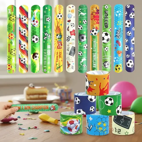 Pack 12 Pulseras Slap Infantil, Sorpresas De Cumpleaños 12