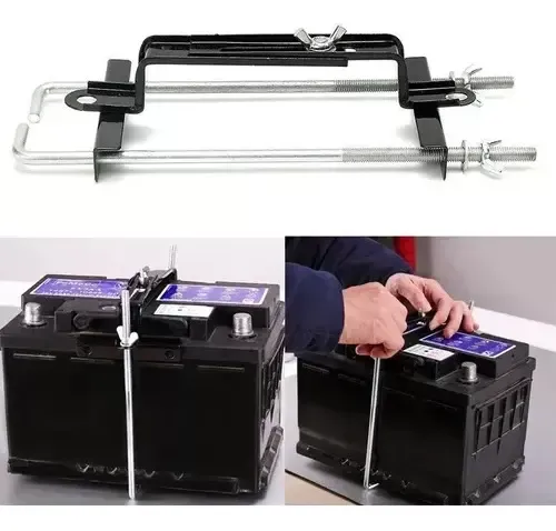 Soporte Fijador Batería Ajustable Auto Seguro Estabilizador 12