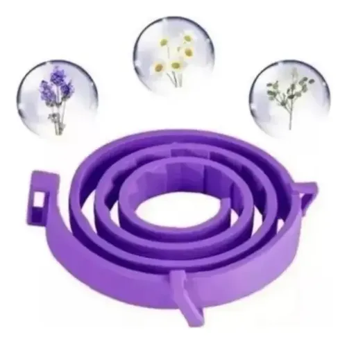 Collar Calmante Perro Ajustable Calma Ansiedad Relajante Púrpura Corazones Calmante 2