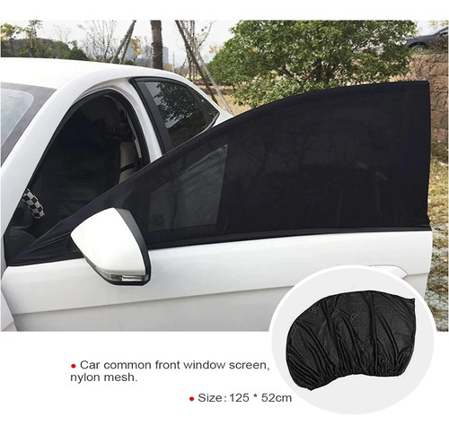 Pack X2 Malla Protector Sol Mosquito Para Ventana Auto 6