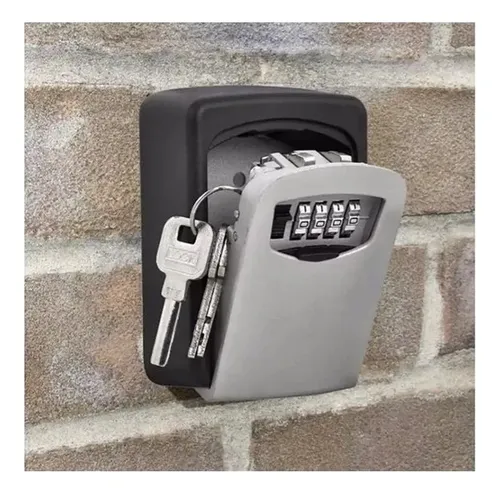 Caja Fuerte De Almacenamiento De Llaves Montada En La Pared Gris 4