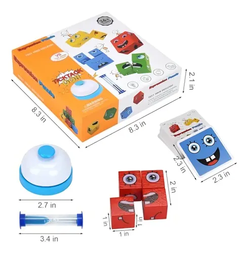 Juego De Puzzle Cubos Didáctico Expresiones Y Emociones 20