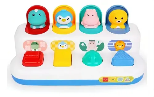 Juguete Pop Up Didáctico Animales Montessori Interactivo