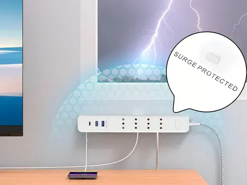 Falatale Alargador 4 Enchufes + 2 Usb Rápida 20w +1 Type C Blanco 4