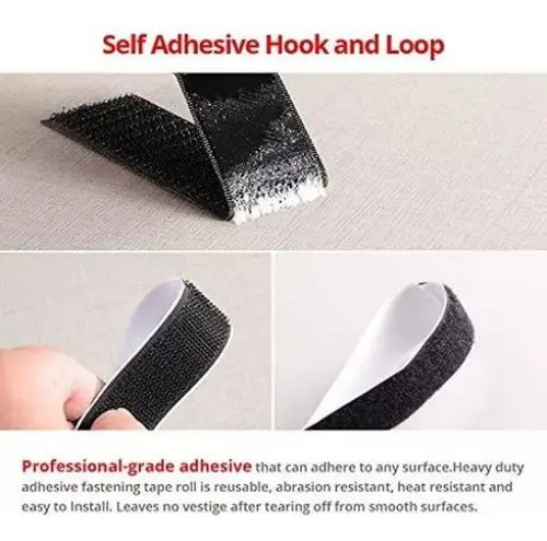 Velcro Autoadhesivo Por 2cm 10 Metros Negro Negro Velcro 6