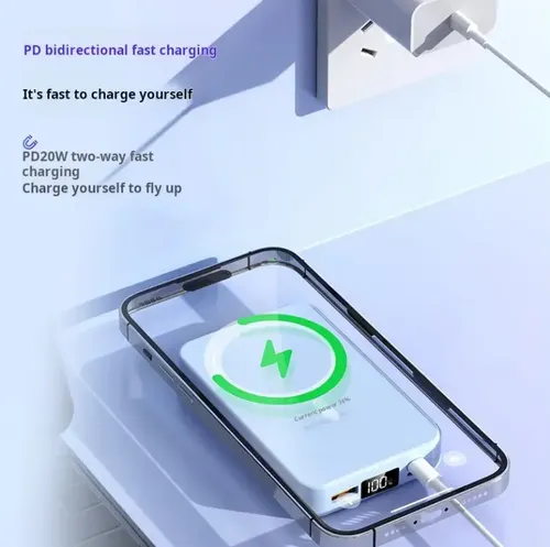 Powebank Ym-903 Compatible Con iPhone Con 10.000 Mah Blanco Blanco 3
