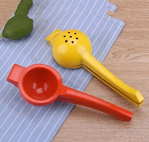 Exprimidor Manual Doble Mango Acero 2-en-1 Cocina Amarillo 15