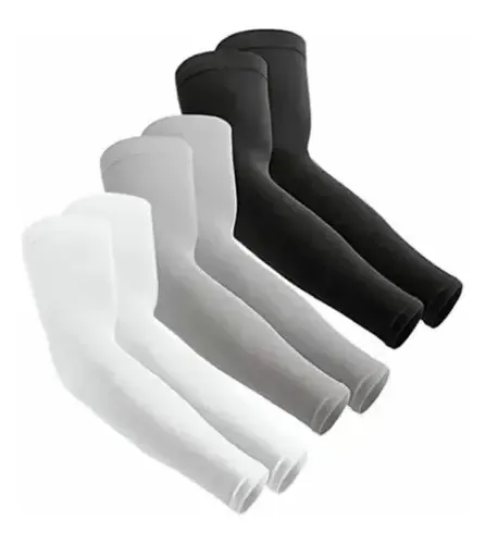 3 X Par De Mangas Deportivas Premium Para Brazos, Filtro Uv Negro.gris.blanco. 19