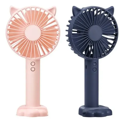 Ventilador Portátil Recargable Usb De Tres Velocidades 16.51 Cm Blanco 4 6