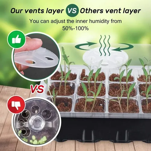 5 Germinadores De Semillas Mini Invernadero Semillero 3