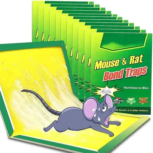 Trampa Raton Pegajosa Adhesiva X10 Control Atrapa Pegamento 10