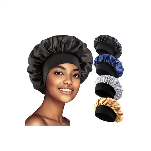 Gorro Satin Para Dormir Cabello Rizado Y Liso Evita Enredos 2