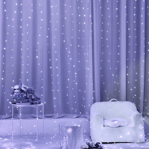 Cortinas Serie Luces 300 Led Decorativas Usb 8 Modelo 3x3m 3