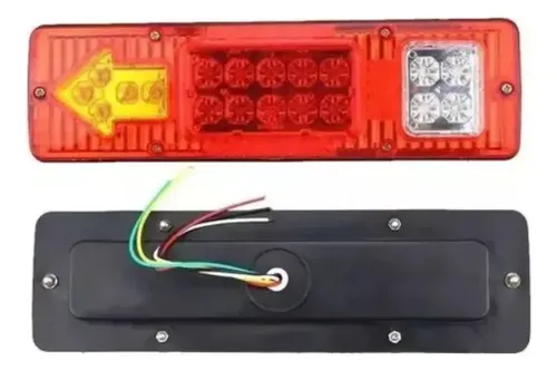 Kit Foco Led Trasero 12v Camion Tricimoto Remolque Arrastre Derecho Rojo 18