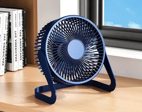 Ventilador Escritorio Usb Mini Fan Ajustable Silencioso 14 Cm Negro Plata 4 15