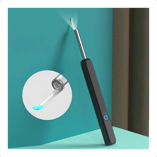 Limpia Oídos Cámara Inteligente Extractor De Cera Endoscopio Color Negro Ne3 6