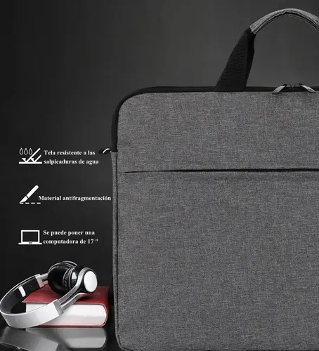 Bolso Ordenador Para Notebook Funda Portátil Fundas 17inch Gris 12
