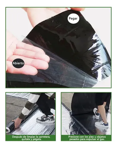 Cinta Sellador Butilo Techo Gotera Impermeable 100mm X 10m Negro Cinta Impermeable 6