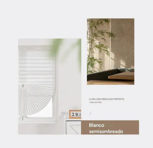 Cortina Autoadhesiva Sin Taladro, Bloqueo Luz 90x240 Blanco 8
