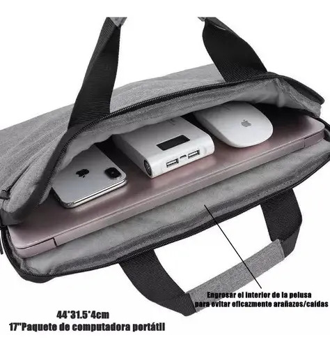 Bolso Ordenador Para Notebook Funda Portátil Fundas 17inch Gris 20