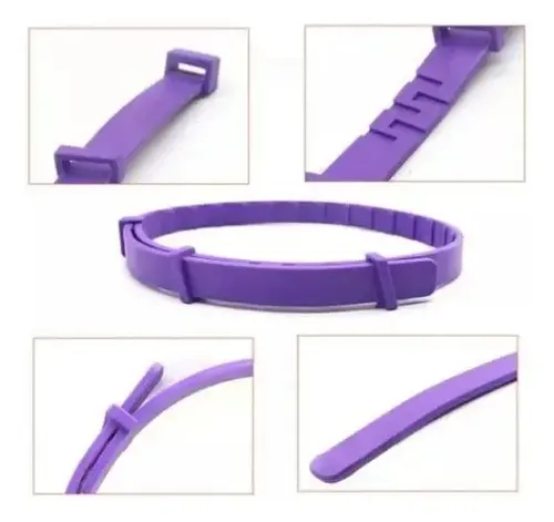 Collar Calmante Perro Ajustable Calma Ansiedad Relajante Púrpura Corazones Calmante 14
