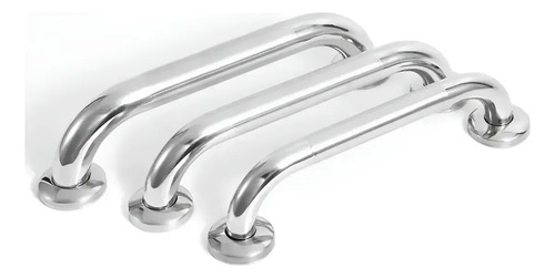 Pack De 3 Manillas (barra) Seguridad Baño Ducha Plateado 20