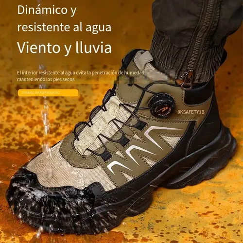 Botas De Seguridad Hombre Trabajo De Zapato Tenis Industrial 9