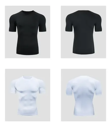 Camiseta Polera Compresión Elasticada Manga Corta Deportes 20
