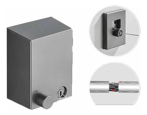 Tendedero Retráctil De Pared Negro 4m Acero Inoxidable Extensible 20