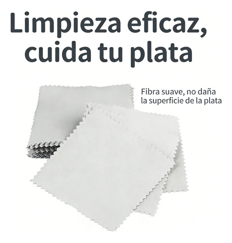 60 Paños Rosados Para Pulir O Limpiar Joyas Plata Y Oro 5