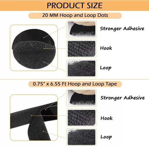 Velcro Autoadhesivo Por 2cm 10 Metros Negro Negro Velcro 19
