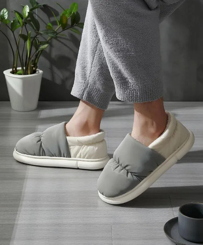 Pantuflas Todo Incluido Impermeables Y De Algodón Polar 3
