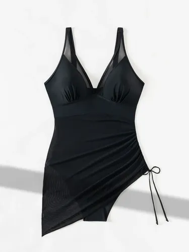 Traje De Baño De Una Pieza Bikini Negro Sexy 6