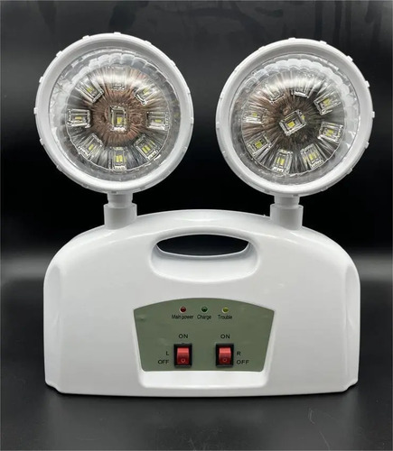 Lámpara De Emergencia Led 2 Focos 18 Leds Recargable Philco Blanco 4