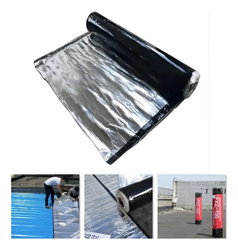 Cinta Sellador Butilo Techo Gotera Impermeable 100mm X 10m Negro Cinta Impermeable
