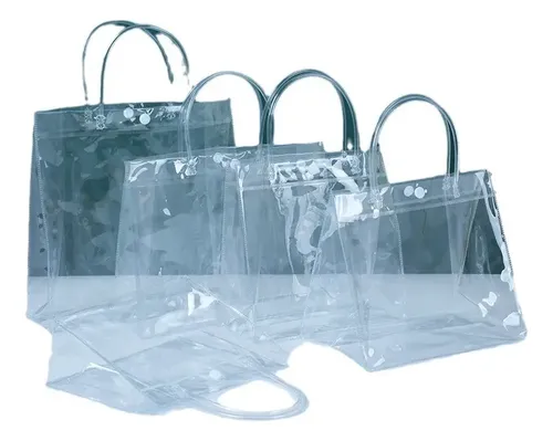 25 Bolsa Regalo Con Asa Transparentes Boda Bautizo Recuerdos Transparente 25 Bolsa Regalo Con Asa Transparentes Boda Bautizo Recuerdos 3